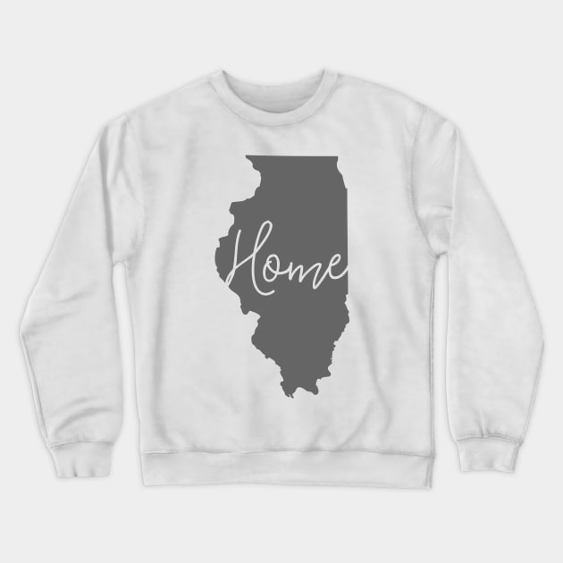 Illinois is Home Crewneck Sweatshirt by greenoriginals